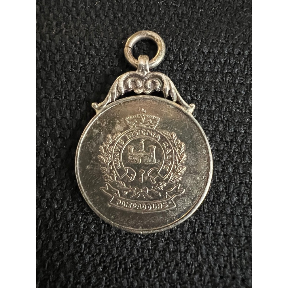 Antique Sterling Silver Pompadours Essex Regiment Montis Insignia Calpe Medal